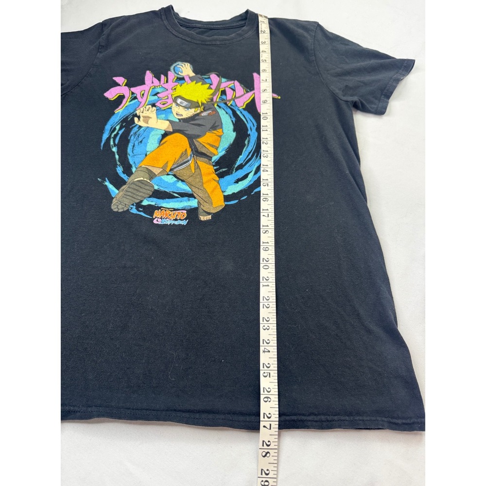 Naruto Shippuden Kids Graphic T-Shirt Black Naruto Uzumaki Rasengan Anime Tee M - Picture 4 of 9
